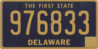 DE license plate 976833