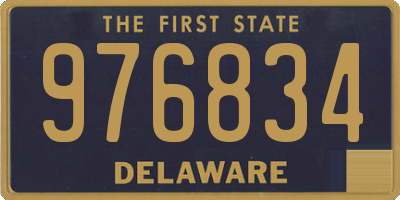 DE license plate 976834