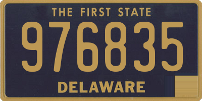 DE license plate 976835