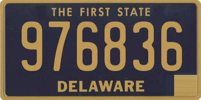 DE license plate 976836