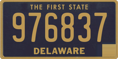 DE license plate 976837