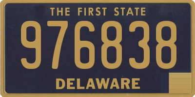 DE license plate 976838