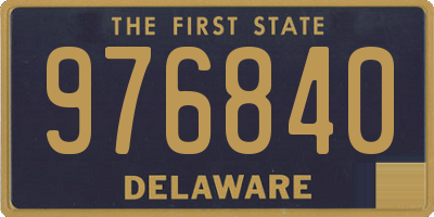 DE license plate 976840