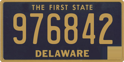 DE license plate 976842