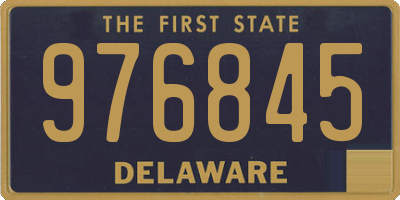 DE license plate 976845