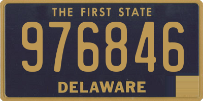 DE license plate 976846