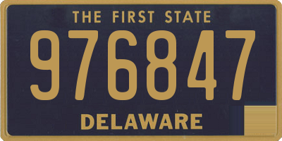 DE license plate 976847