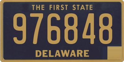 DE license plate 976848