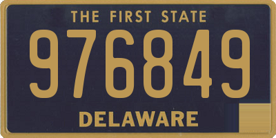 DE license plate 976849