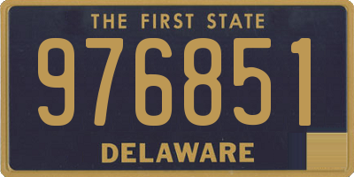 DE license plate 976851