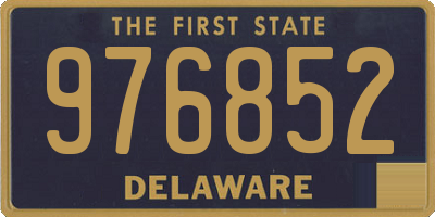 DE license plate 976852