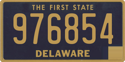 DE license plate 976854