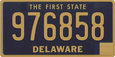 DE license plate 976858