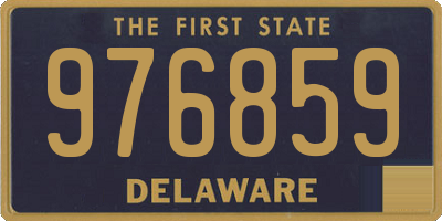 DE license plate 976859