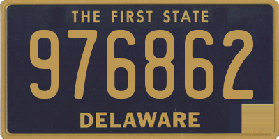 DE license plate 976862