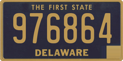 DE license plate 976864