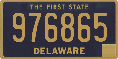 DE license plate 976865