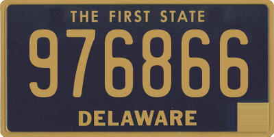 DE license plate 976866