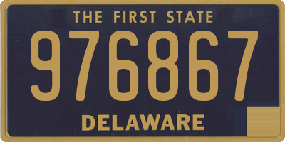 DE license plate 976867