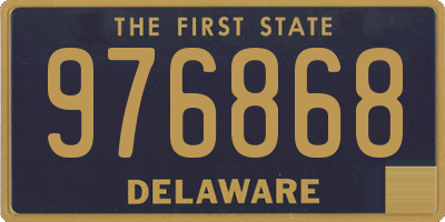 DE license plate 976868