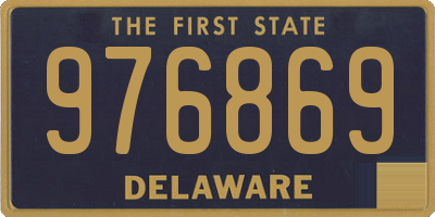 DE license plate 976869