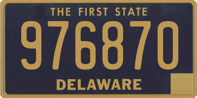 DE license plate 976870