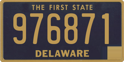 DE license plate 976871