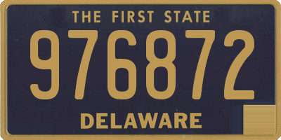 DE license plate 976872