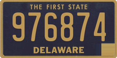 DE license plate 976874