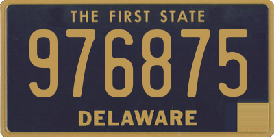 DE license plate 976875