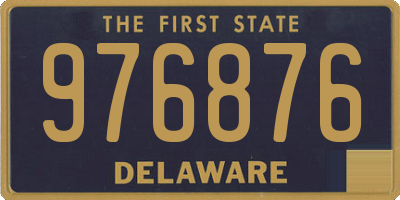 DE license plate 976876