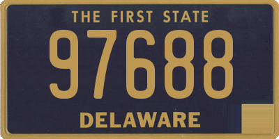 DE license plate 97688