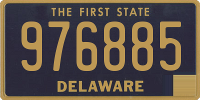 DE license plate 976885