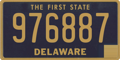 DE license plate 976887