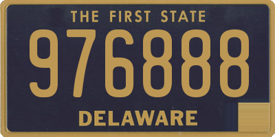 DE license plate 976888