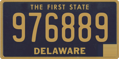 DE license plate 976889