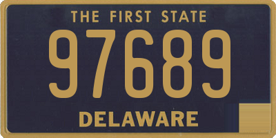 DE license plate 97689