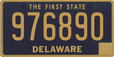 DE license plate 976890