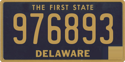 DE license plate 976893