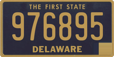 DE license plate 976895