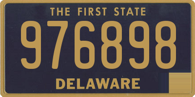 DE license plate 976898