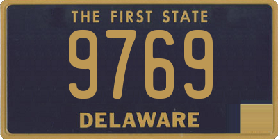 DE license plate 9769