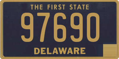DE license plate 97690