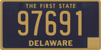 DE license plate 97691