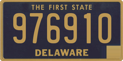 DE license plate 976910