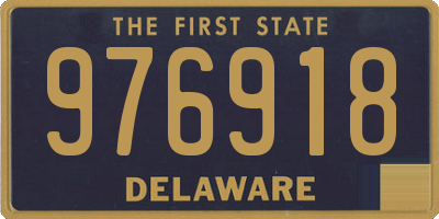 DE license plate 976918