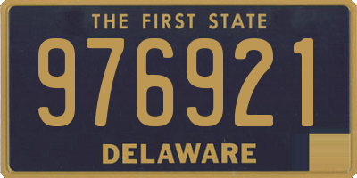 DE license plate 976921