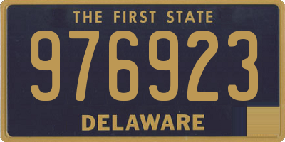 DE license plate 976923