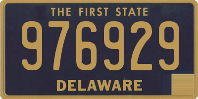 DE license plate 976929
