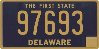 DE license plate 97693